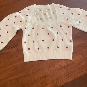 Strawberry sweater from Maeve